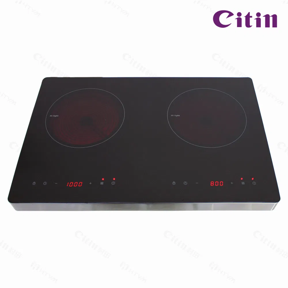 High Power Ceramic Stove with Sensor Touch for Double Zones