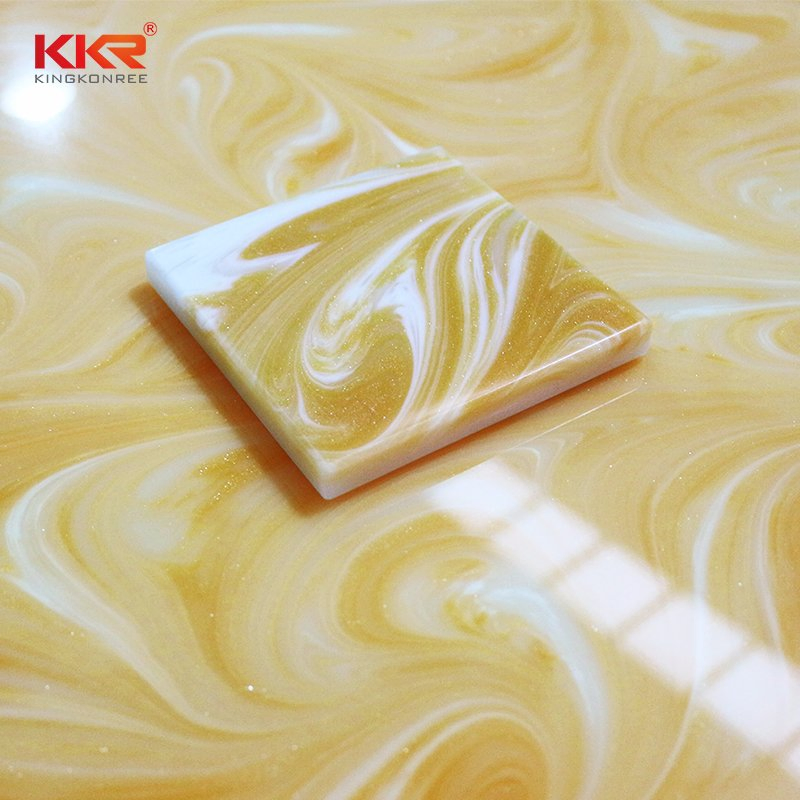 Factory Custom Decoration Material Solid Surface Stone Translucent Resin Panel