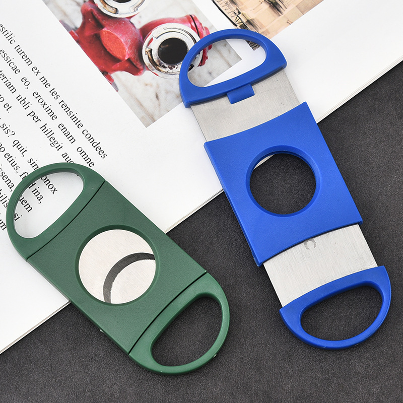 Manufacturer Wholesale Plastic Cigar Cutter Stainless Steel Cigar Cutter