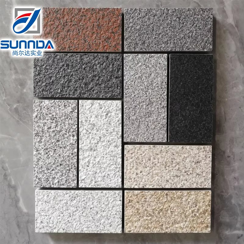 Outdoor Paving Stone Floor Tiles Full Body Matte Rough Surface