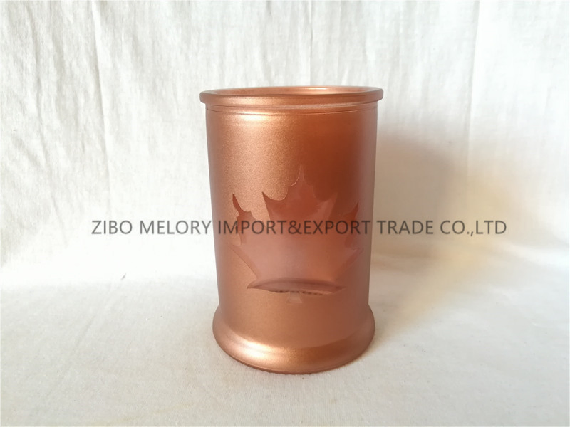 Стеклянный цилиндр для свечей 4 размера с росписью