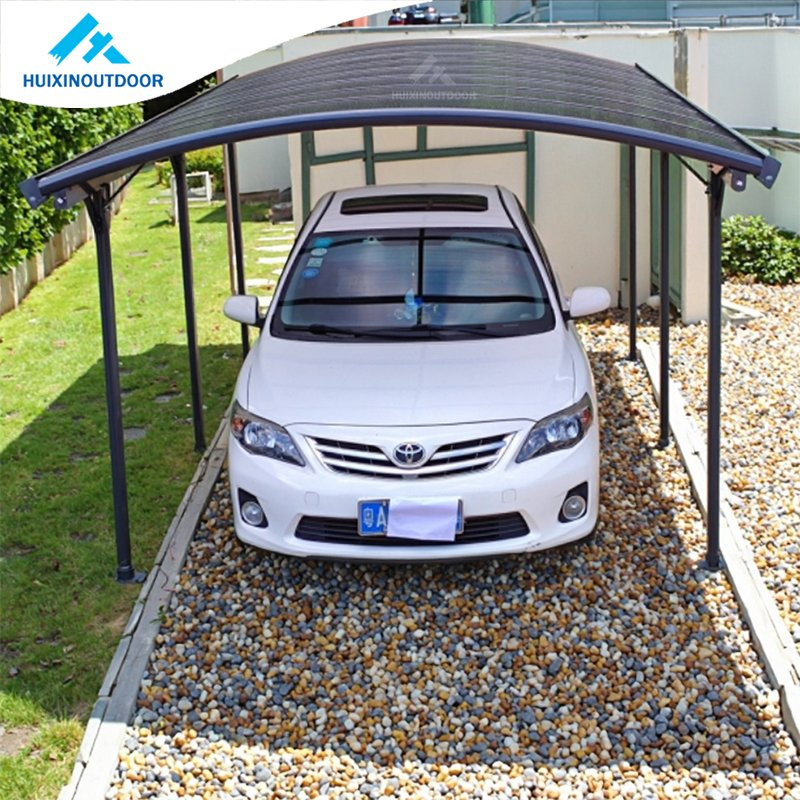 Outdoor Carport Prefab Automatic Solaire PV Anlag Metal Awning Car Garage Cover