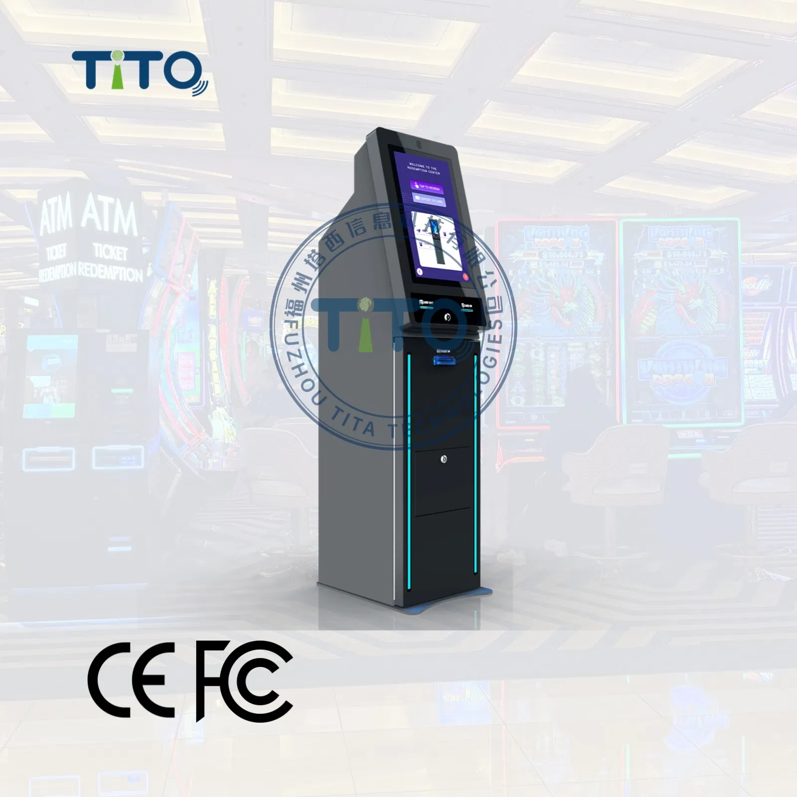 Automated Arcade Kiosk for Player Card Sales, Credit Reloading & Ticket Redemption Gift Card Vending Machine