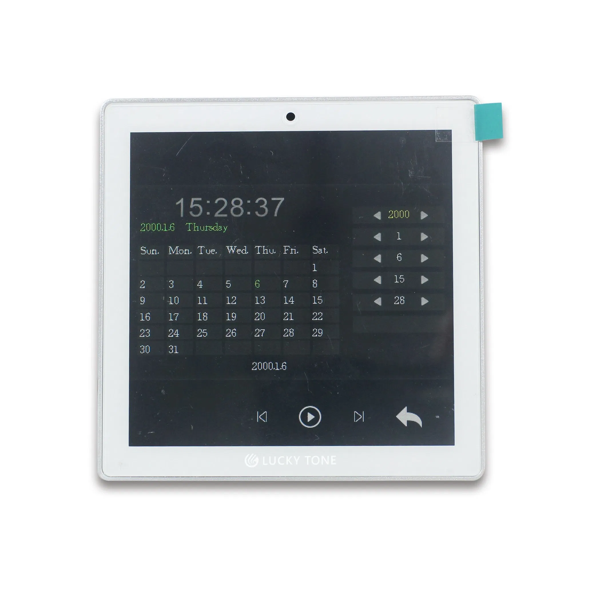 2-Channel Bluet Ooth Stereo Audio 25W Wall Amplifier with 4 Inch Touch Screen/USB/TF/FM Radio/RS 485