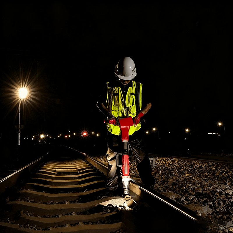 Lightweight Portable Lithium Battery Railway Impact Wrench for Fastening