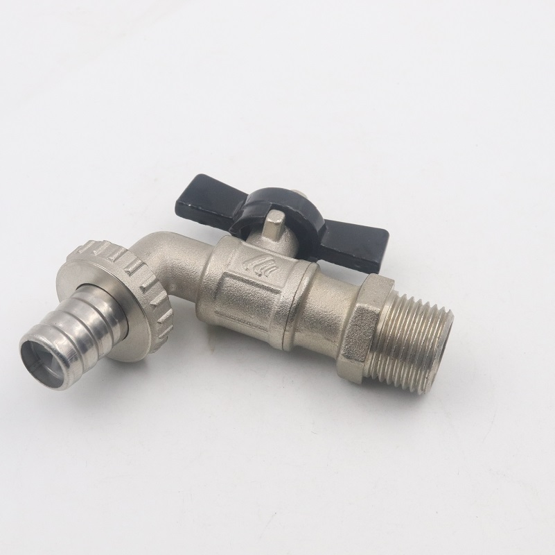 Good Quality T Handle Brass Washing Machine Water Bibcock Valve