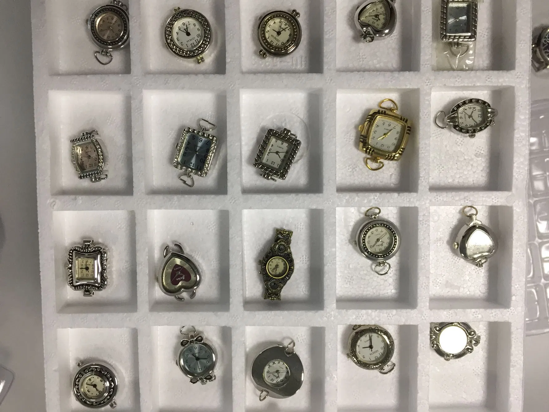 Watch Head for Jewelry Making Women's Pearl Chain Bracelet Watch Head DIY Quartz