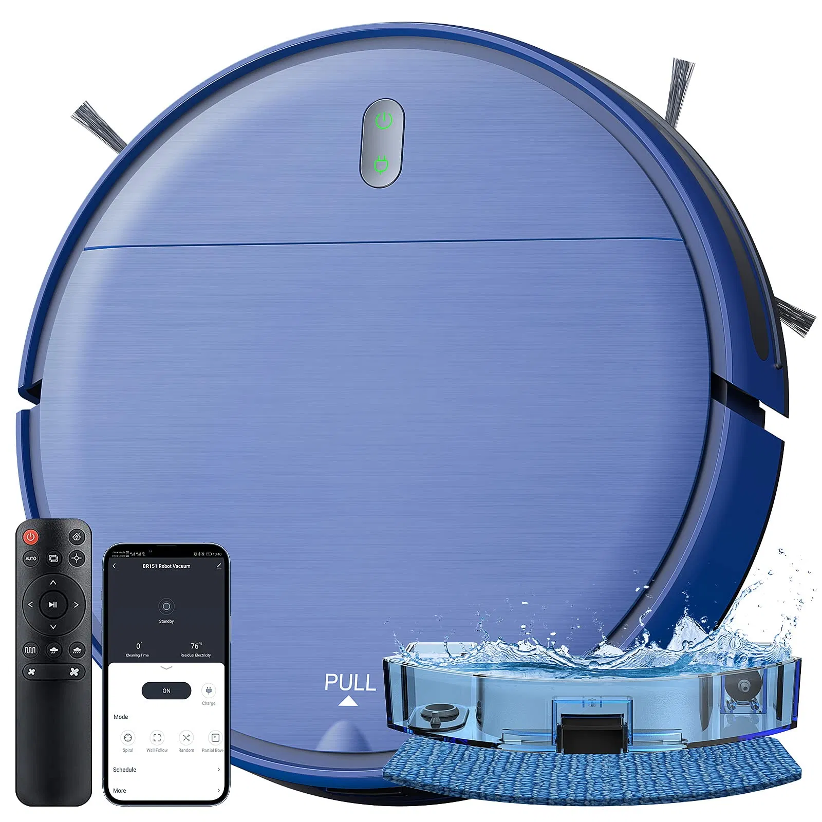 Best for Home APP Vacuum and Mop Combo 2-in-1 Robotic Vacuum Cleaner