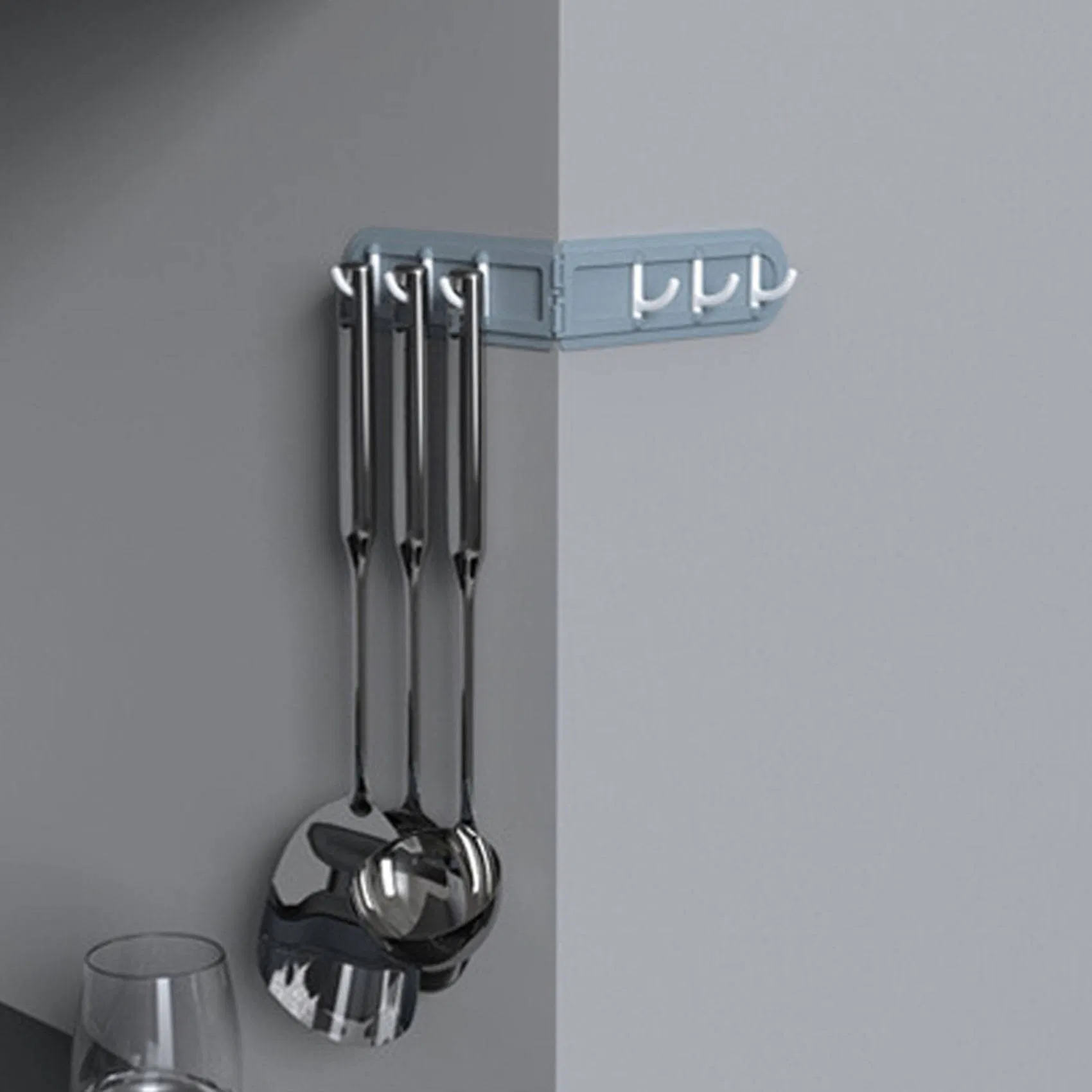 Household Storage Items Bathroom Hooks Wardrobe Closet Hook Foldable Corner Hook