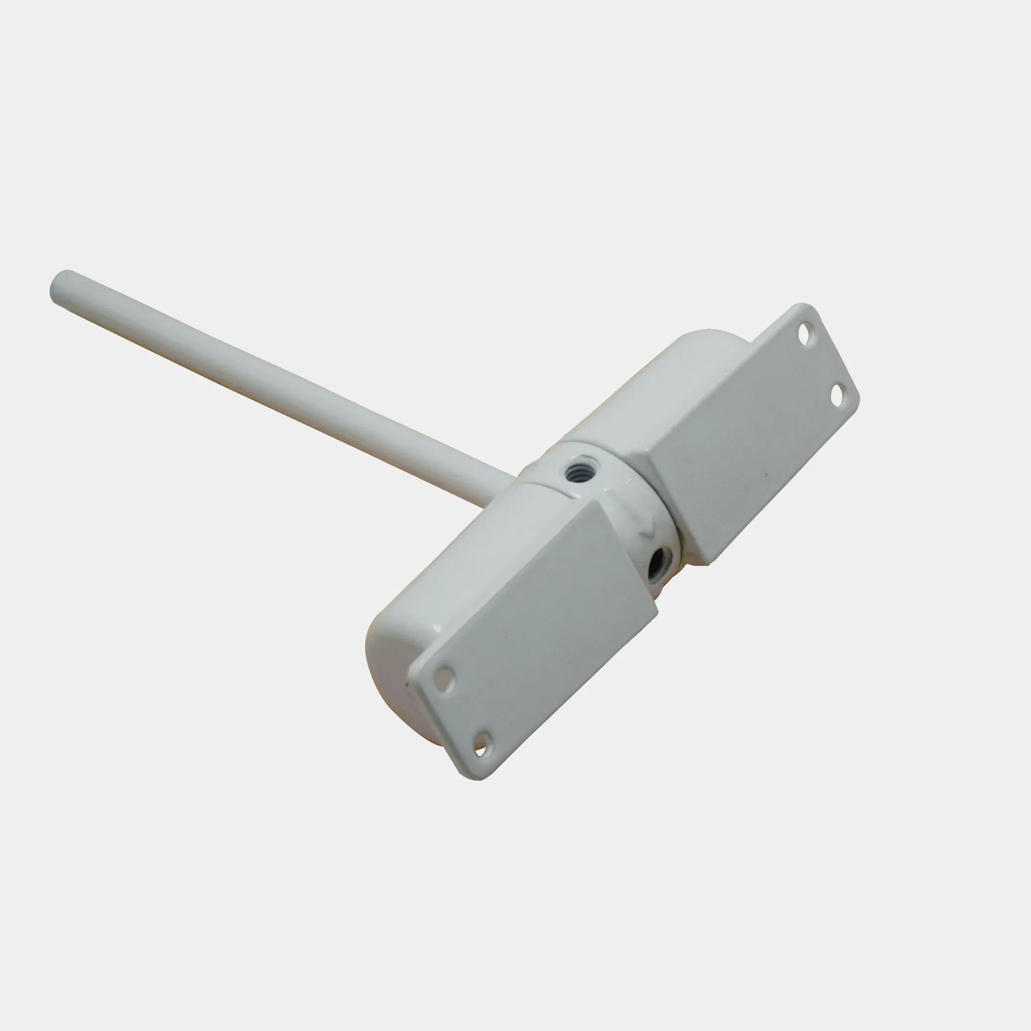 Safety Spring Door Closer – Easy to Install to Convert Hinged Doors to Self-Closing – Diecast Construction, 4-1/4 in. White, Non-Handed Door Stopper