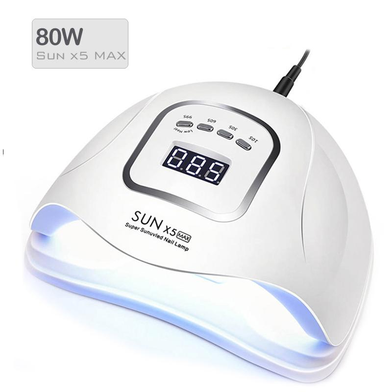 UV LED Dryer Machine Nail Lamp 80W for Gel Curing Care