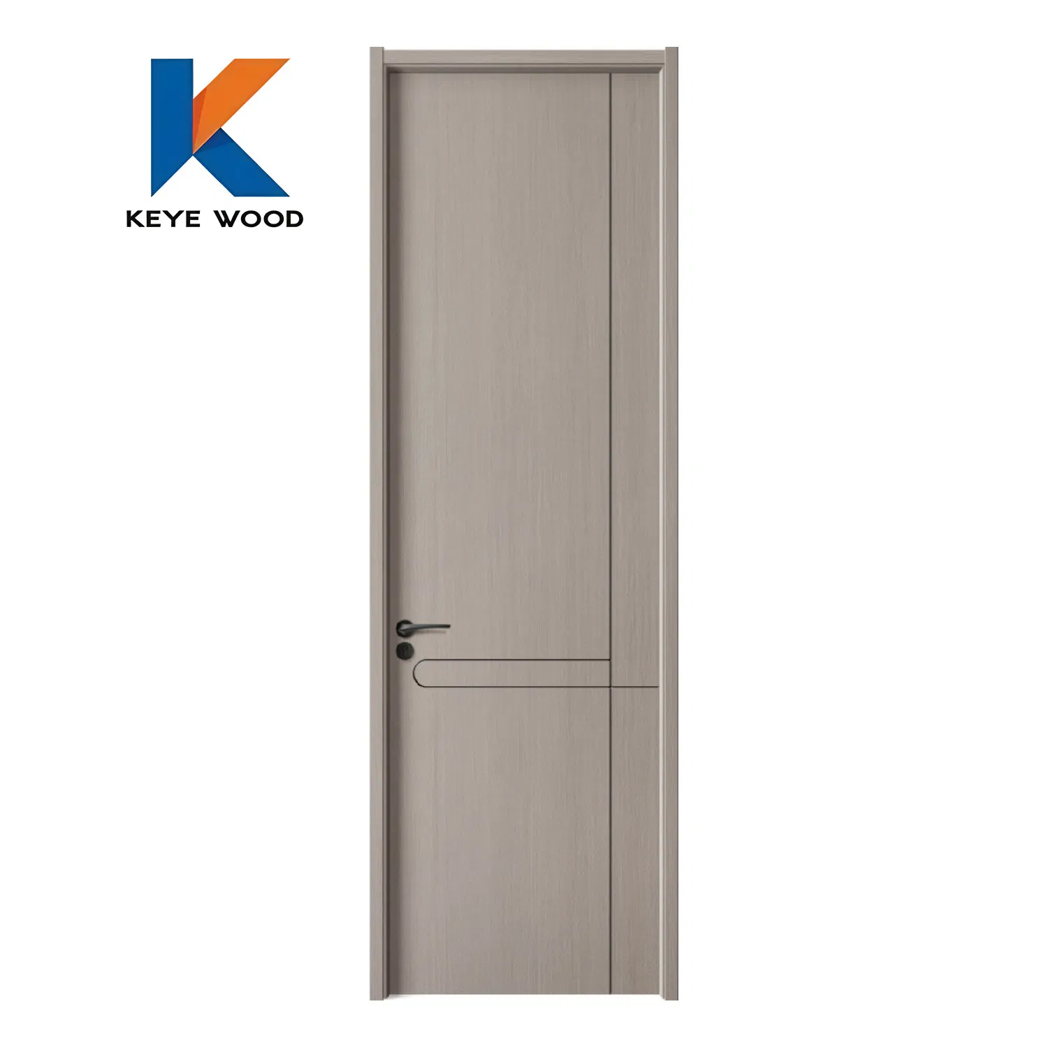 Contemporary Wooden Interior WPC Wood Security Door for Apartment Hotel and Office Interiors