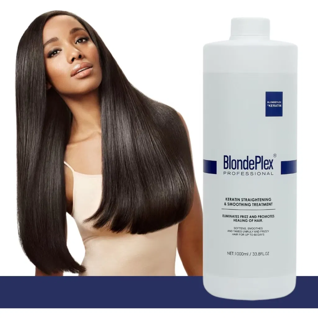 Private Label Cysteine Formaldehyde Smoothing Hair Treatment Professional Salon Hair Keratin Care