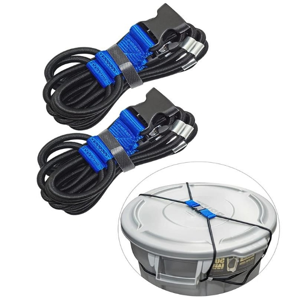 Outdoor Bungee Cord Garbage Cans Trash Can Lid Lock for Animals Stop