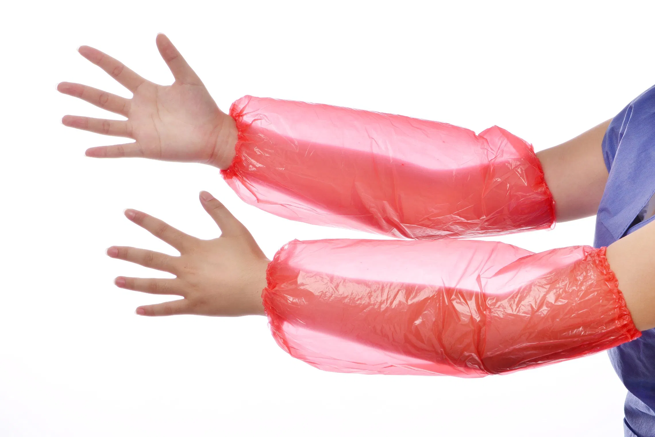 Disposable Use Light and Waterproof PE Oversleeves for Protect Bodyparts From Dust/Oil/Water
