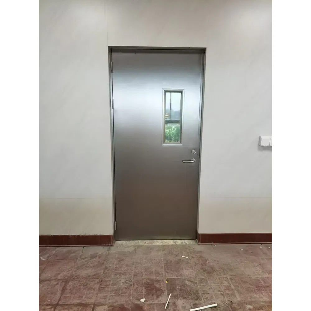 Industrial Interior Clean Room Lab Hygienic Hospital Laboratory SUS304 Stainless Steel Clean Room Metal Swing Entry Door