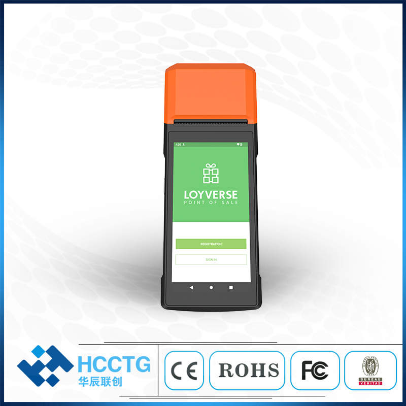 WiFi 4G Android Touch Screen Handheld POS Parking Ticket Machine with Thermal Printer R330