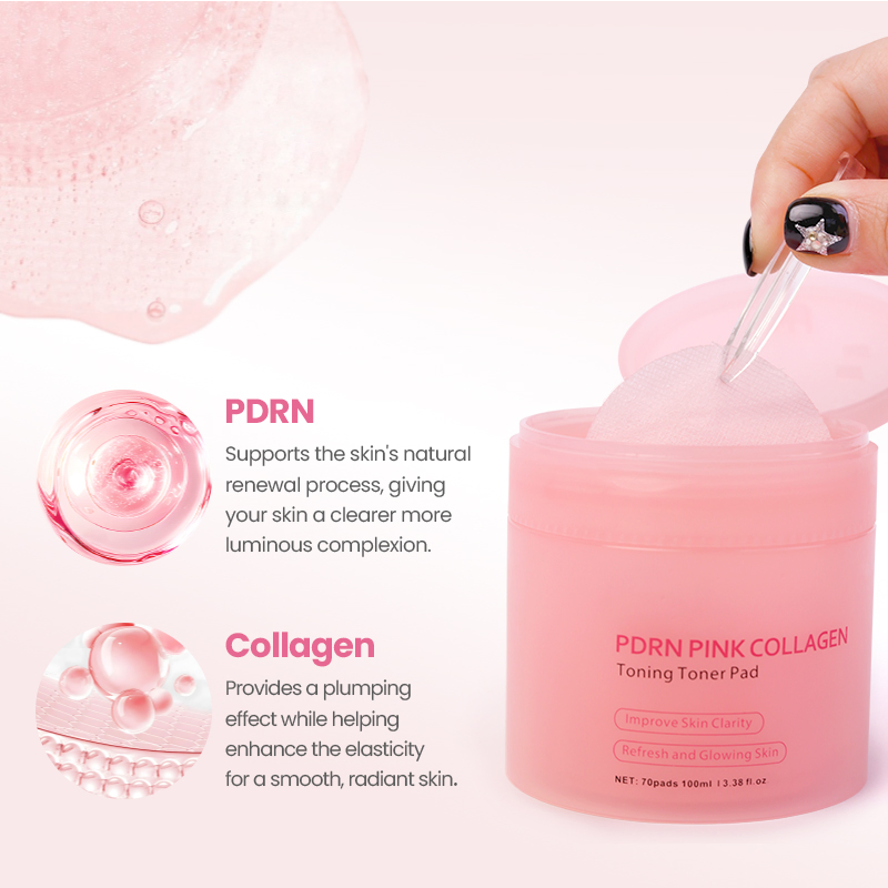 Collagen DIY Cotton Toner Pad Extra Big Size Dry or Wet