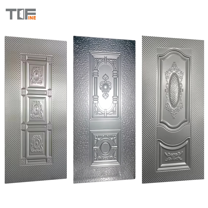 China Factory Wholesale Steel Door Skin Stamped Embossed Steel Sheet