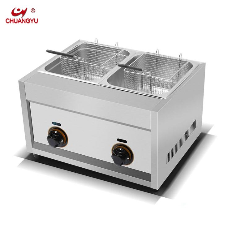 Chuangyu Export Quality Products 16L Gas Frying Hot Dog Fryer Machine for Fried Chicken