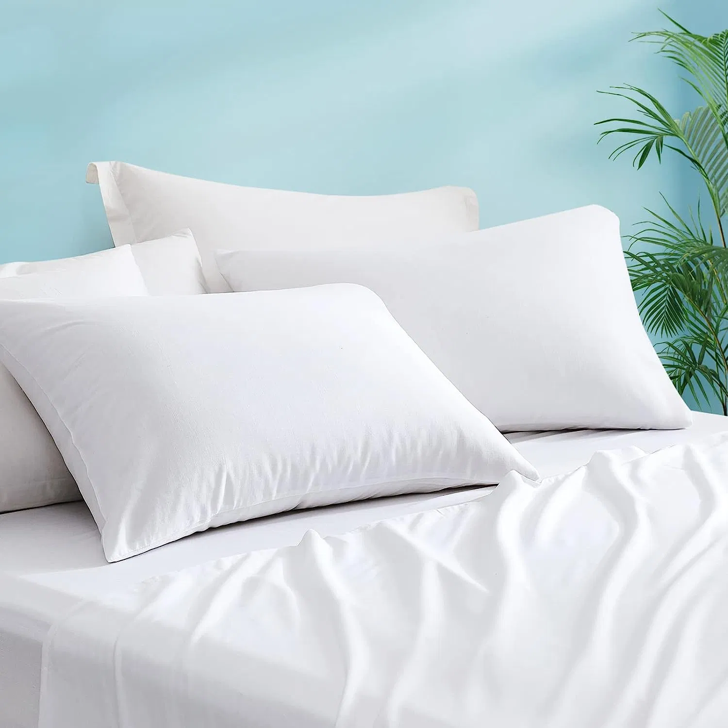 Cooling Pillow Cases - Chill King Size Pillow Case Set of 2, Cool Pillowcase for Hot Sleepers, Tencels Pillow Case