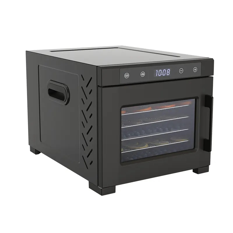 Professional Home Countertop Digital Stainless Steel 6 Trays Food Fruit Veggie Dehydrating Dryer Machine Dehydrates