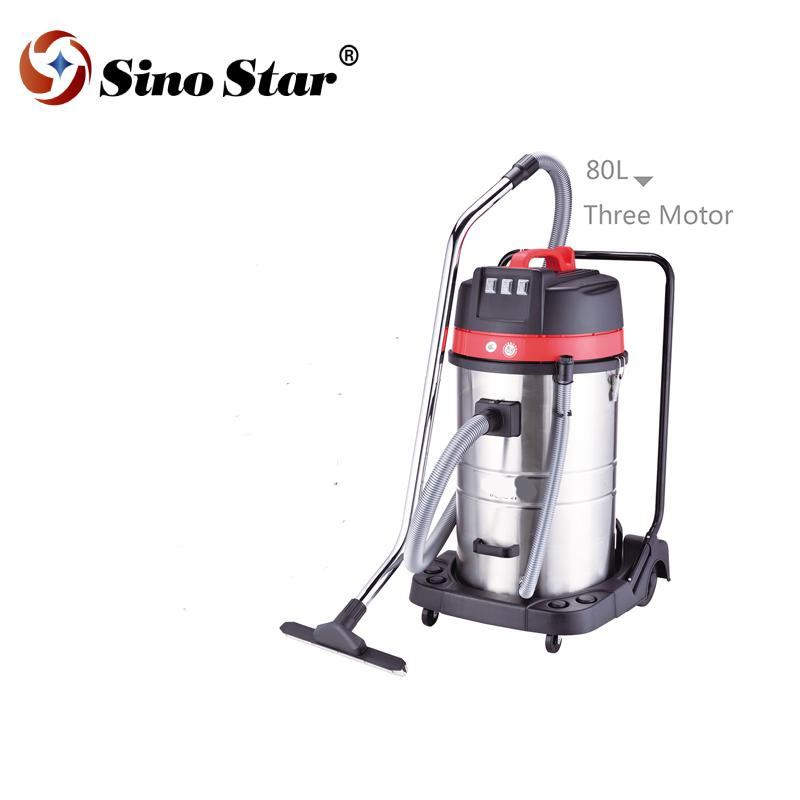 2023 Wet and Dry 80L 3000W Three Motors 220V-240V Professional Car Cleaning Industrial Vacuum Cleaner