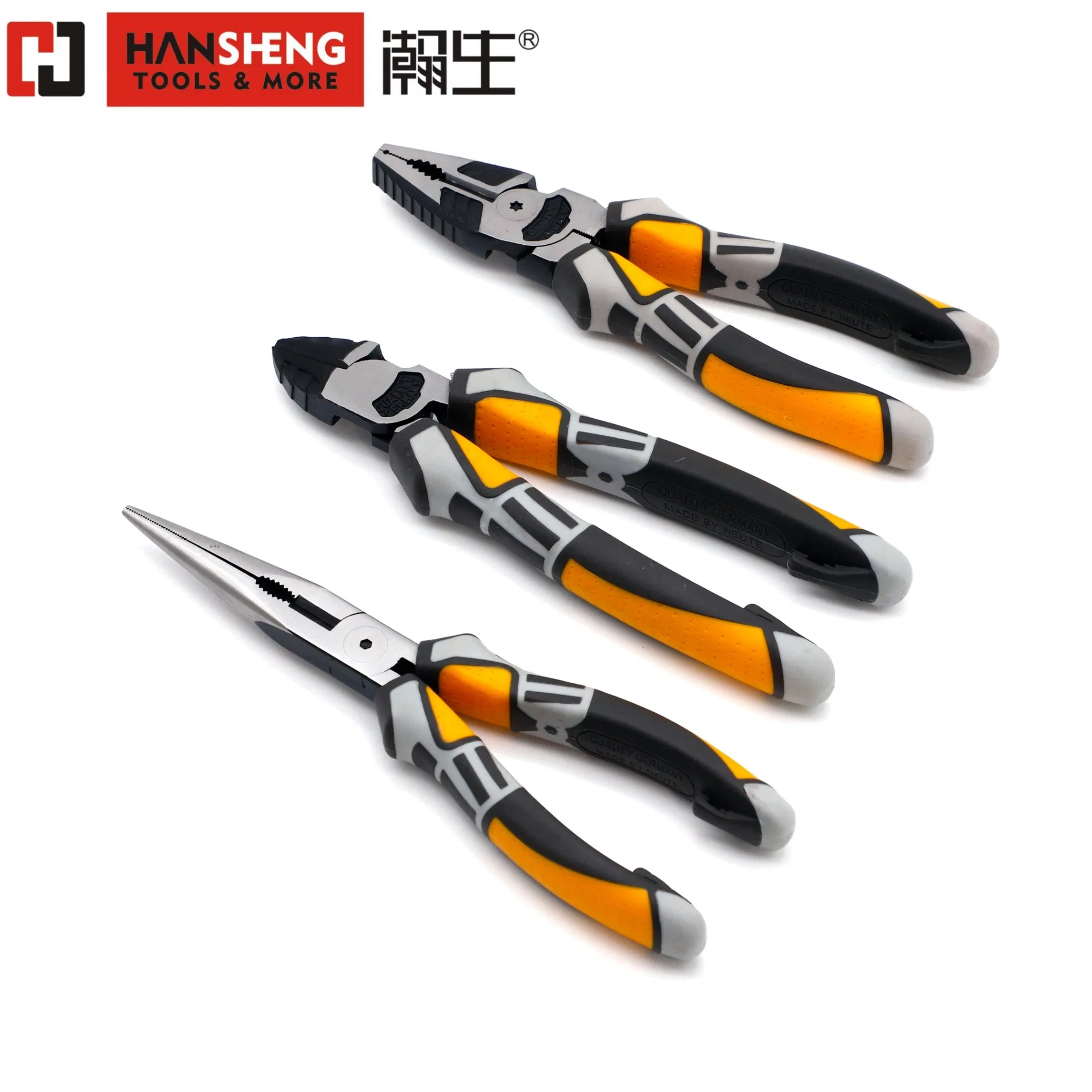 6"7"8" Vise Grip Pliers, High Quality Nickel Plated TPR Handled, Combination Pliers Hand Pliers, Induction Pliers for a Route Finder, Insulated Cutting Tools