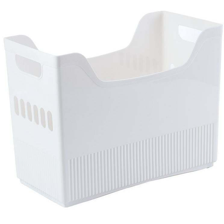 Kitchen Storage Office Folder Handle Plastic Transparent Upright