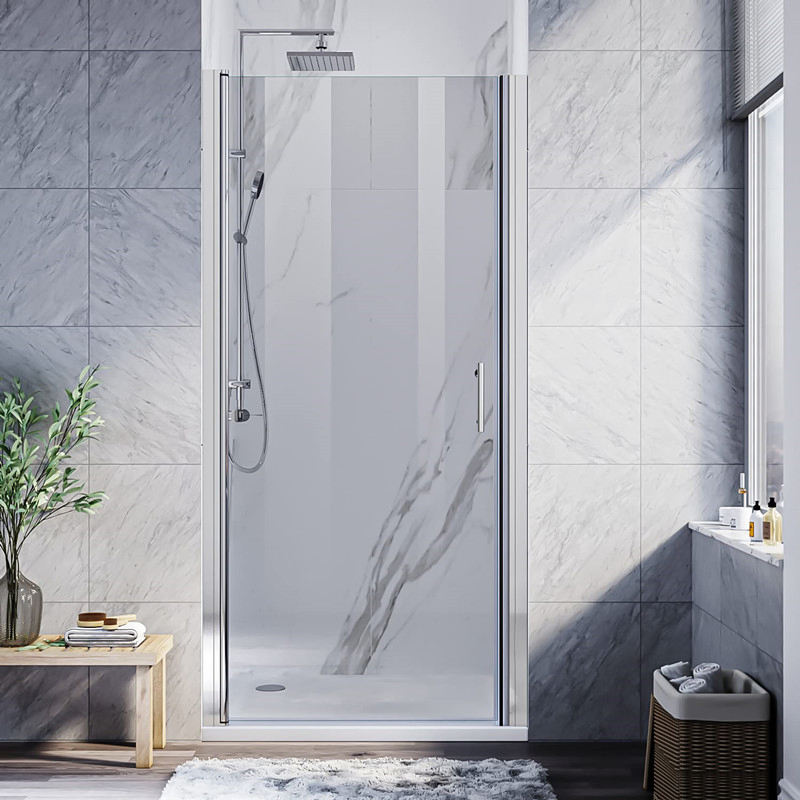 Shower Enclosure Tempered Glass Hot Selling Pivot Door Opening