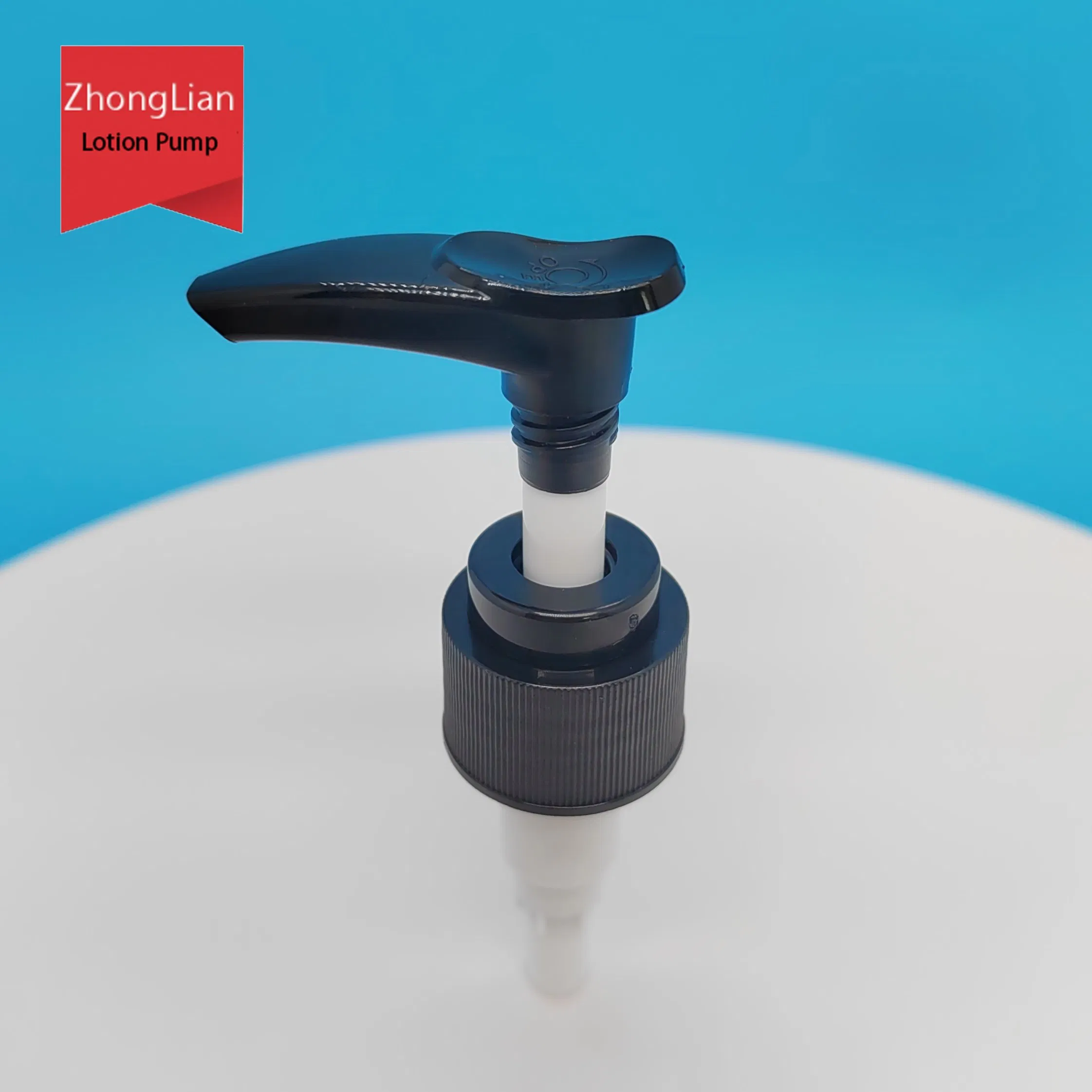 24/410 2cc Black Ribbed Closure up Down Lock Plastic Lotion Pump Sprayer