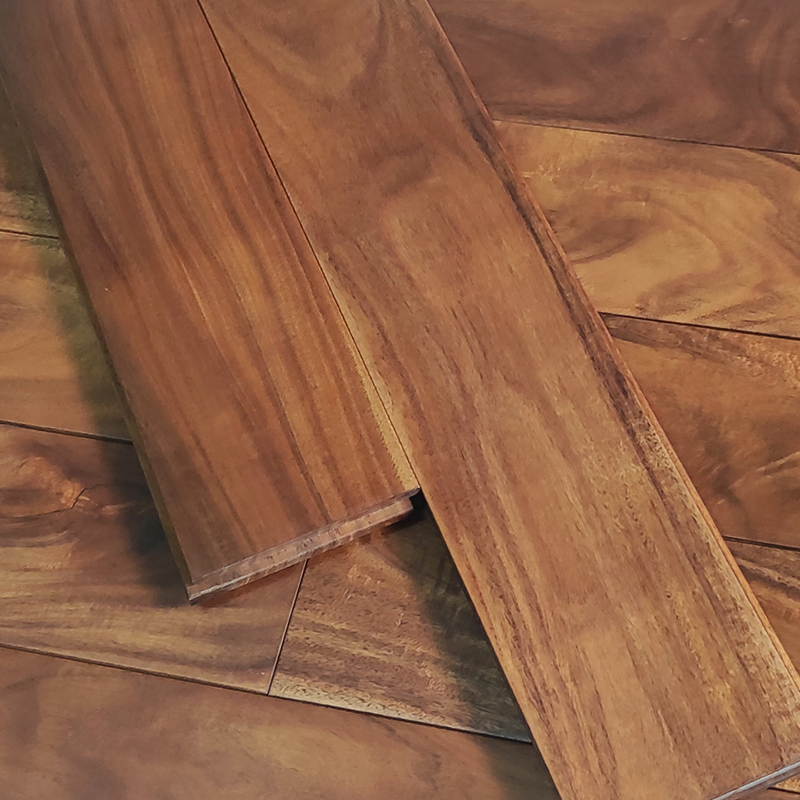 Premium Herringbone Acacia Solid Wood Flooring for Elegant Living Rooms