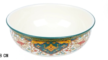 Multi-Purpose Printed Enamel Ingot Bowl