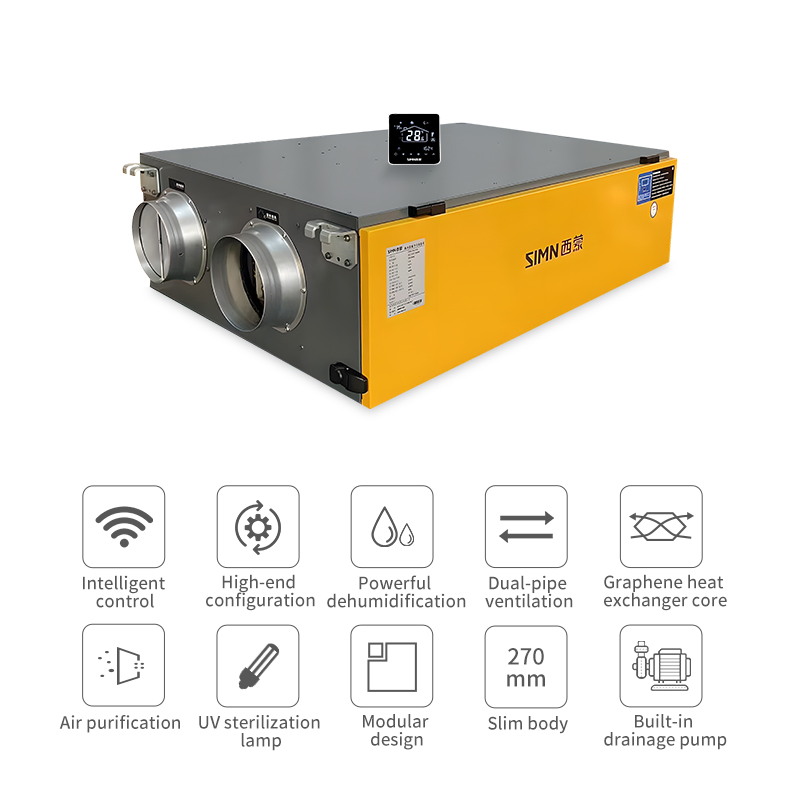 65L High Quality Ventilation Dehumidifier with Fresh Air with Pipe for House