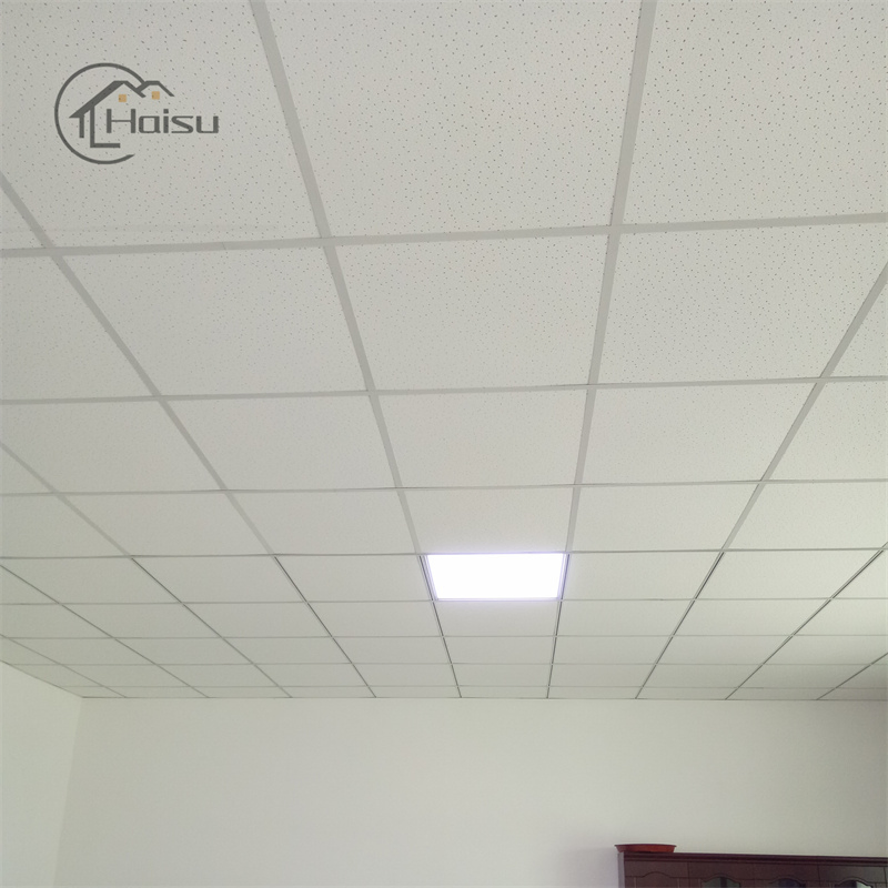 Sound Absorption Moisture-Proof Fire-Proof Mineral Fiber Ceiling Board 595X595X12mm