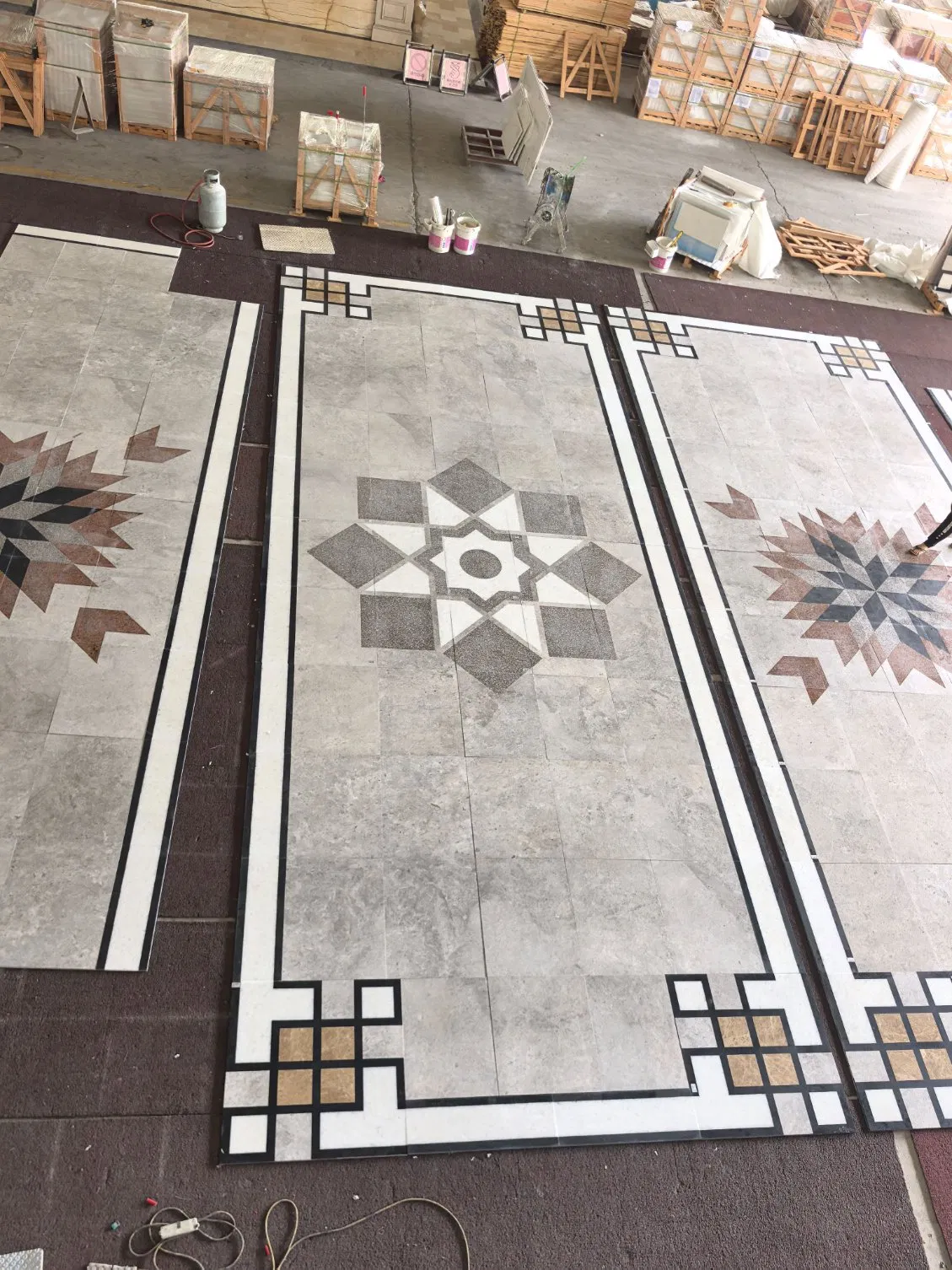Natural Stone Waterjet Marble for Floor/Wall
