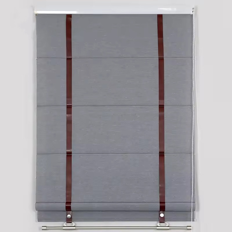 Modern 100% Polyester Cordless System Shade Electric Wireless Automatic Roman Blind