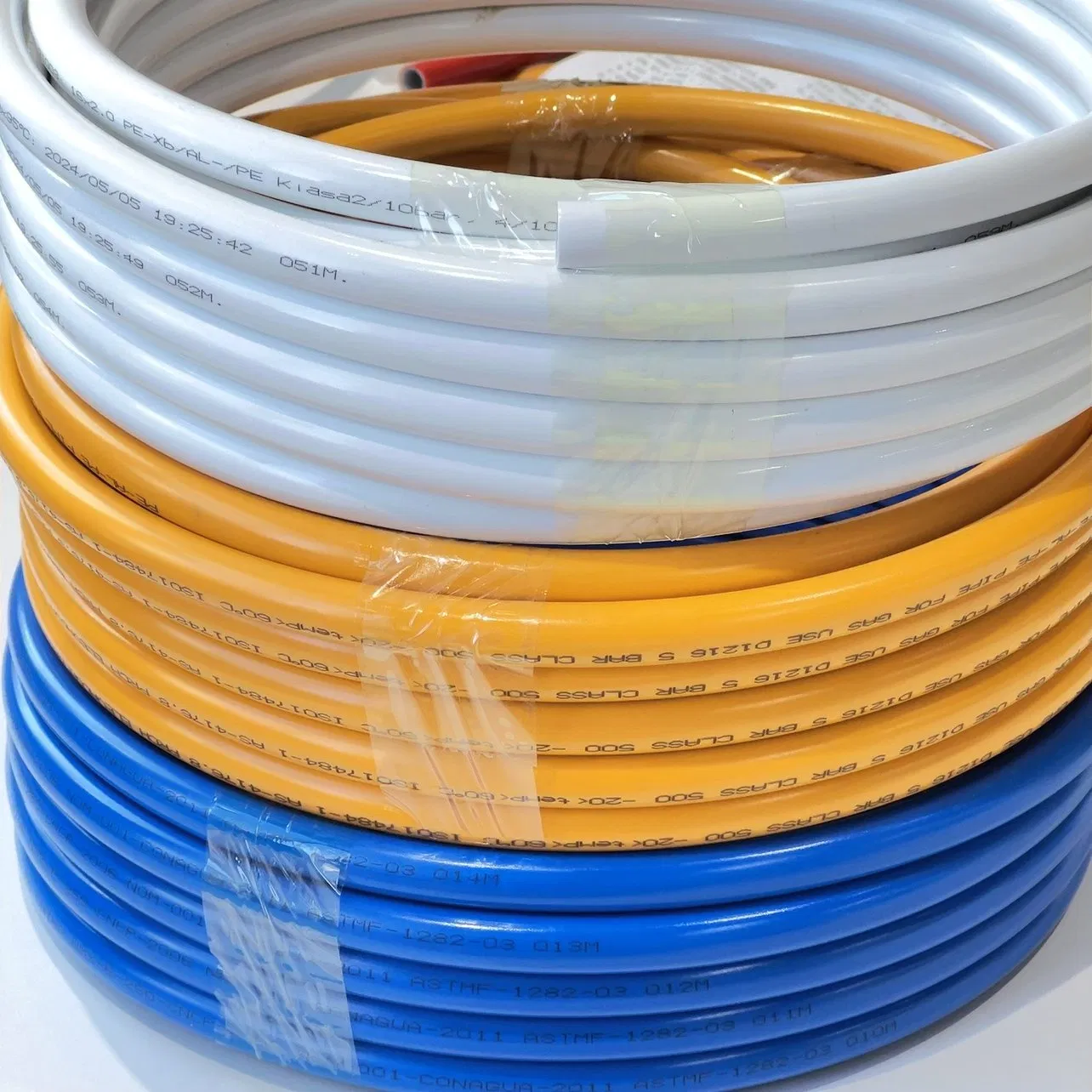 Plastic Coated Insulated 16mm Yellow Natural Gas Pex Al Pex Aluminum Pipe