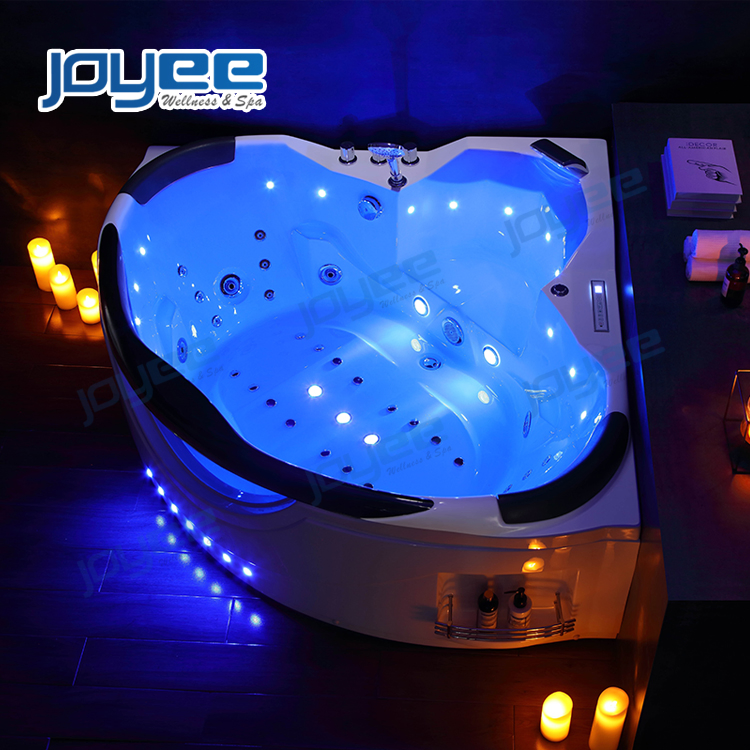 Угловая ванна Joyee Mini с гидромассажем и ТВ для двоих