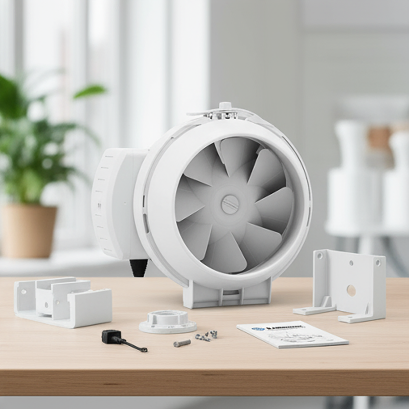 Blauberg Turbo 100c Low Noise Exhaust Commercial Powerful Extractor Jet Turbo Duct Fan