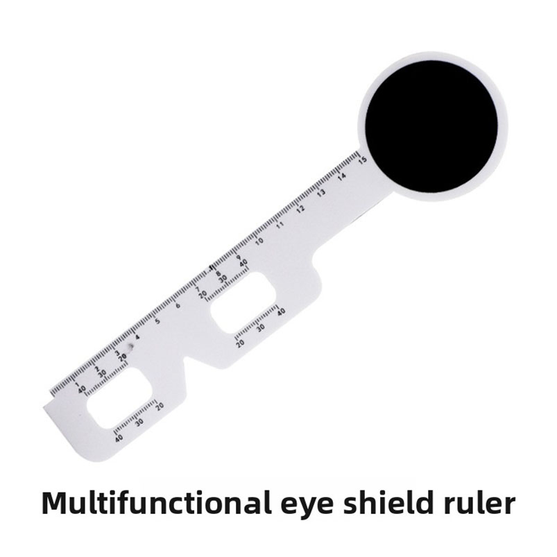 Handy Lightweight Dual - Function Eye Occluder and Pupil Distance Ruler