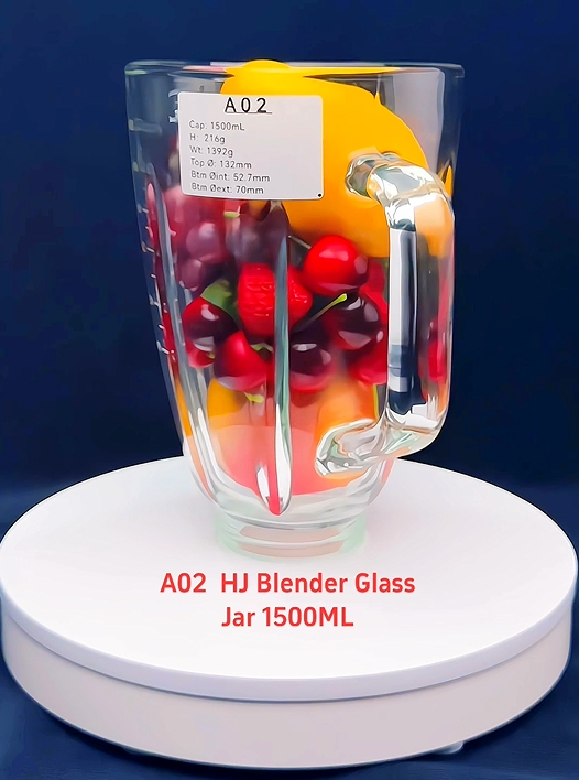 Huijing 2026 New Low Price 1500ml High Quality Transparent Food Blender Glass Jar