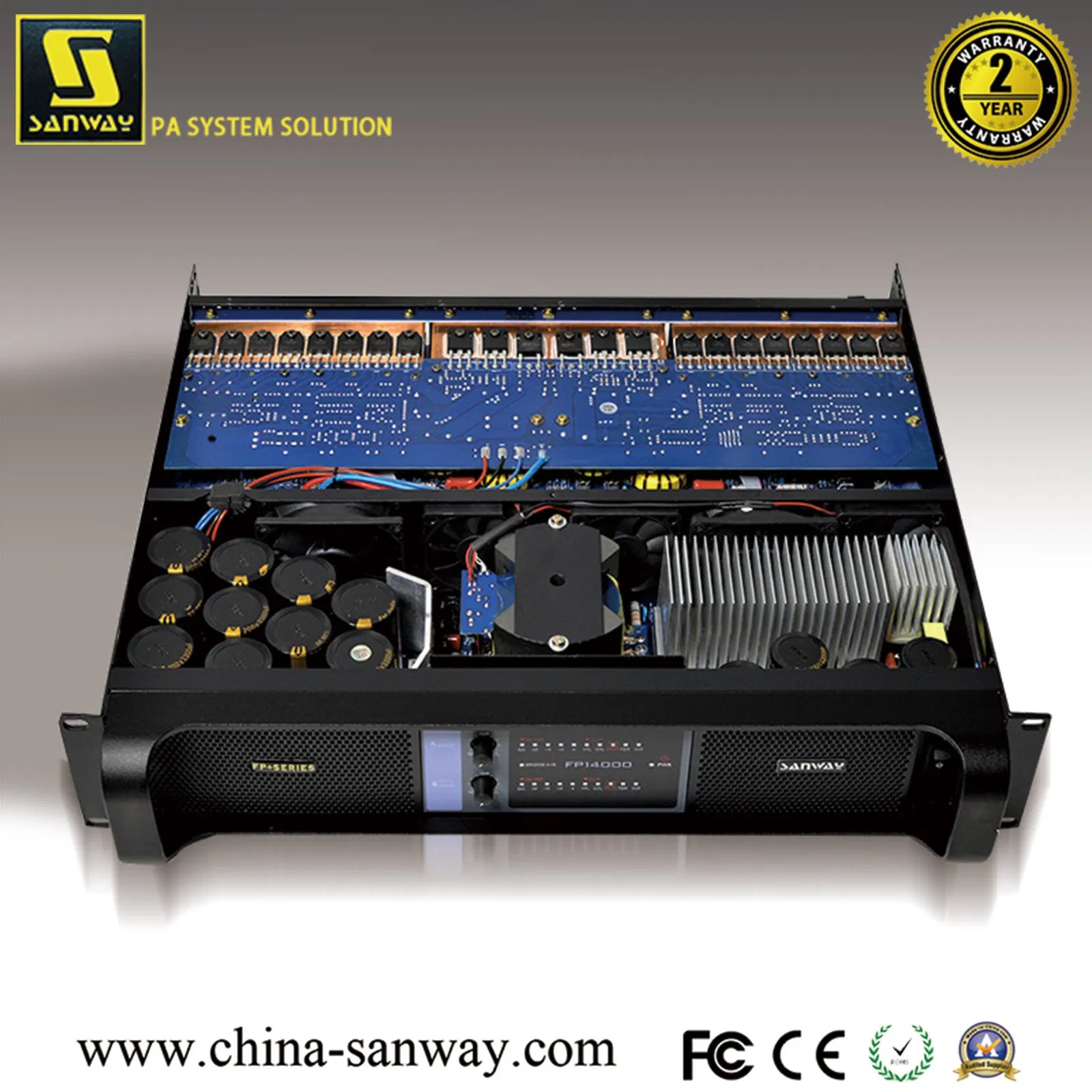 14000W 2 CH High Voltage Operational Karaoke Amplifier