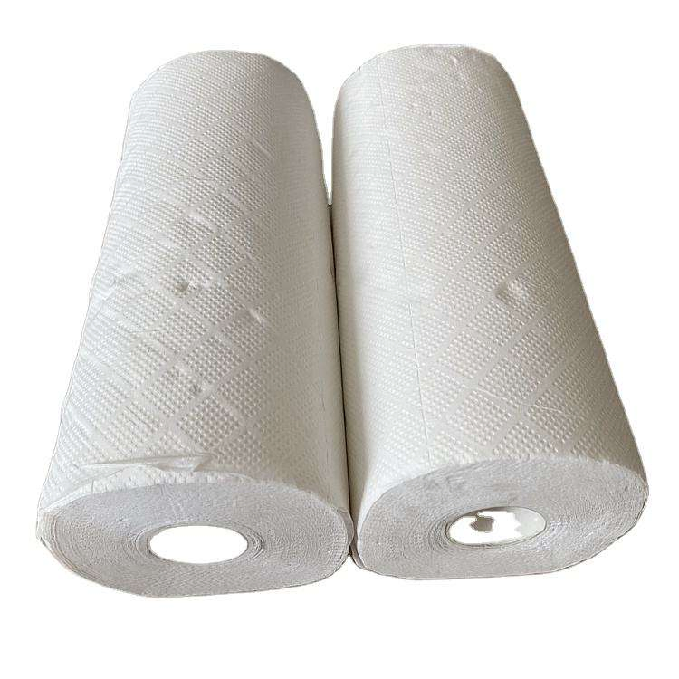Kitchen Paper High Quality White Virgin Bamboo Pulp Paper Towel