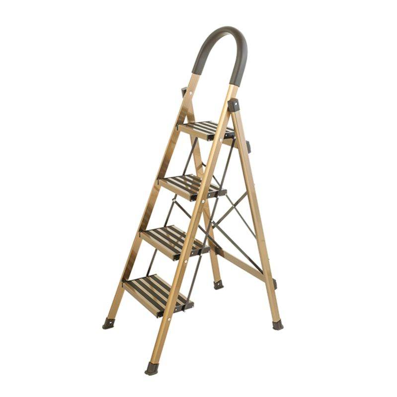 Wholesale Modern Design Aluminum Step Ladders Folding 4-6 Step Heavy Duty Household Iron Ladders with Widen Anti Slip Pedal