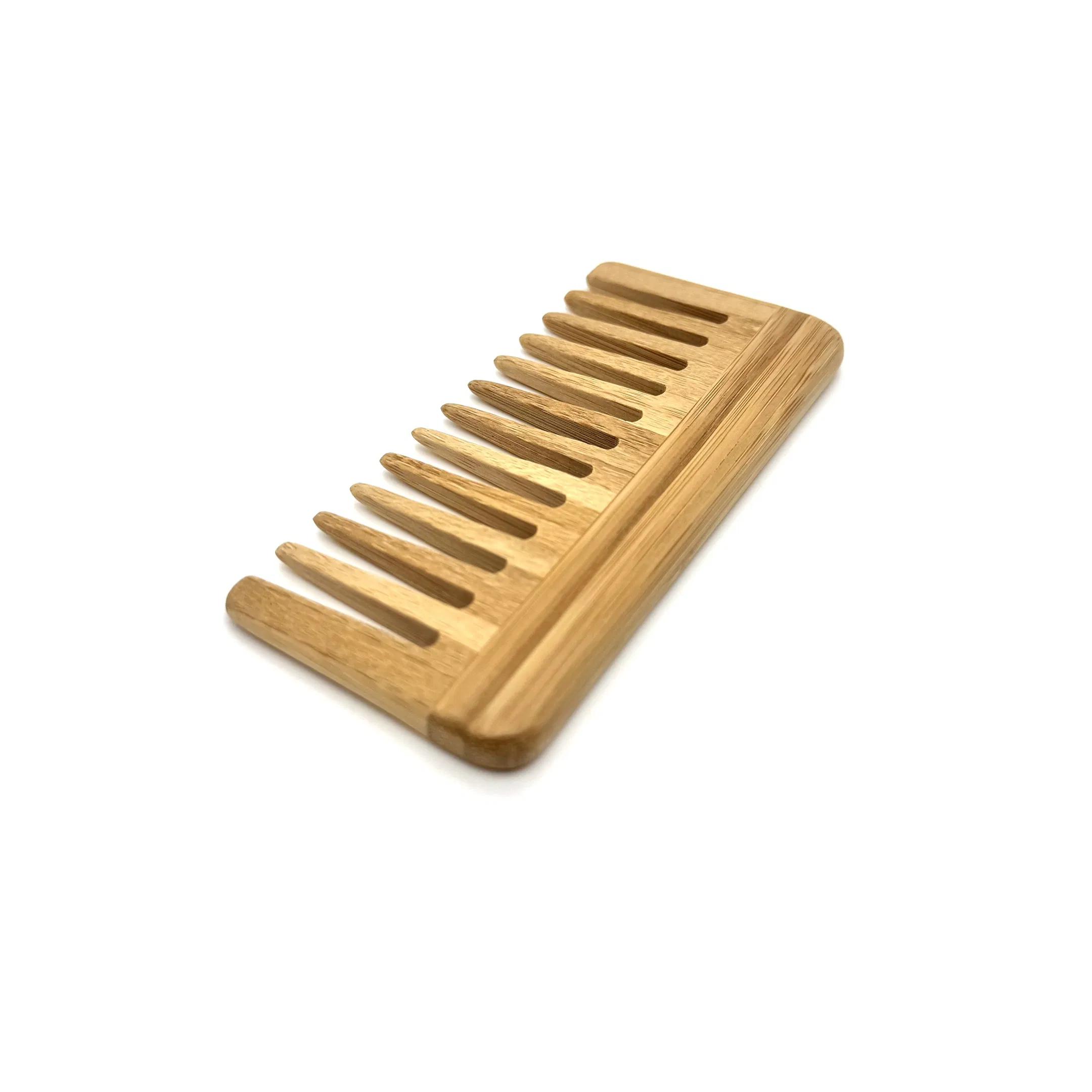 Environmentally Friendly Laser Engraved Logo Right Angled Wooden Comb 07