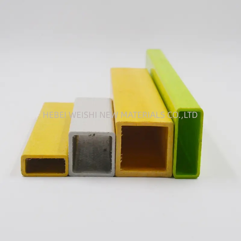 Custom FRP Pultrusion Profiles Fiberglass Square Tube - Various Specifications and Shapes