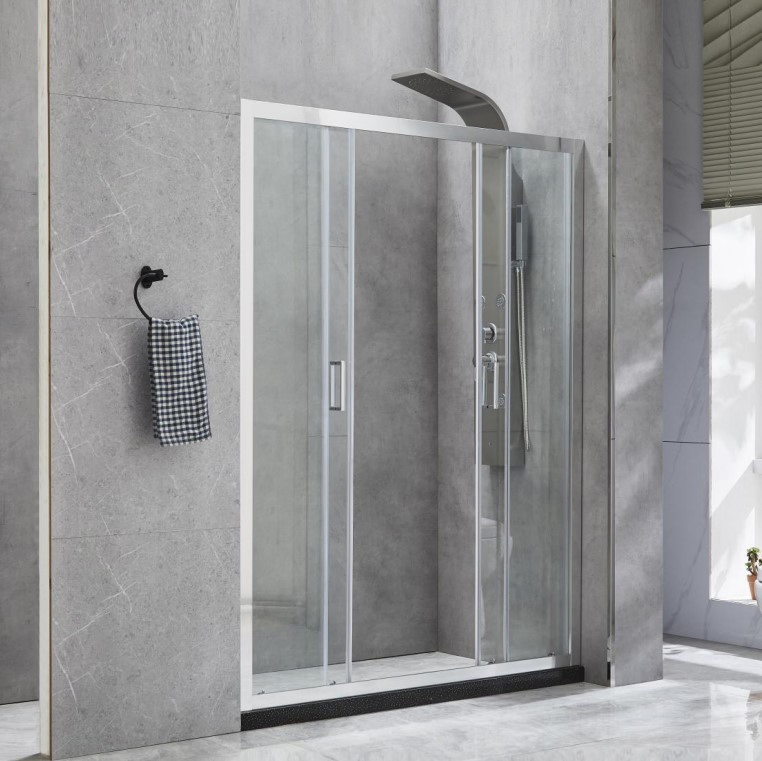 2023 Adjustable Fashion Aluminum Sliding Shower Screen Shower Door