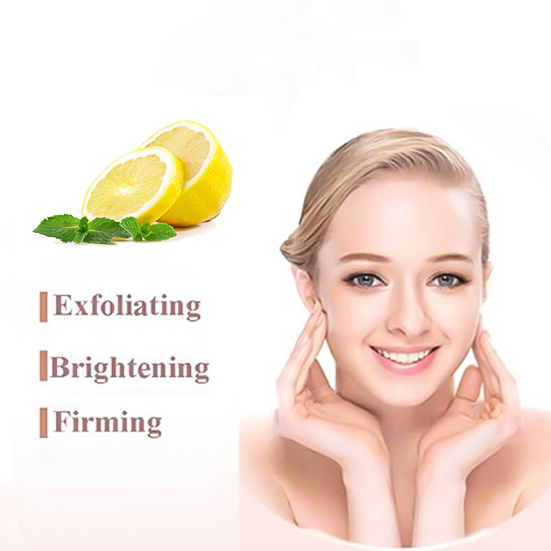 Organic Extract Oil-Control Moisturizing Firming Whitening Exfoliate Lemon Salt Face Body Scrub 200g