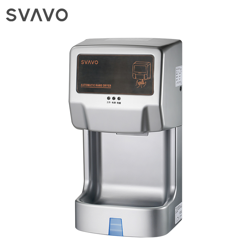 1350W Powerful Quick Drying Autoamtic Hand Dryers Infrared Sensor Electric Hand Dryer with Water Tray